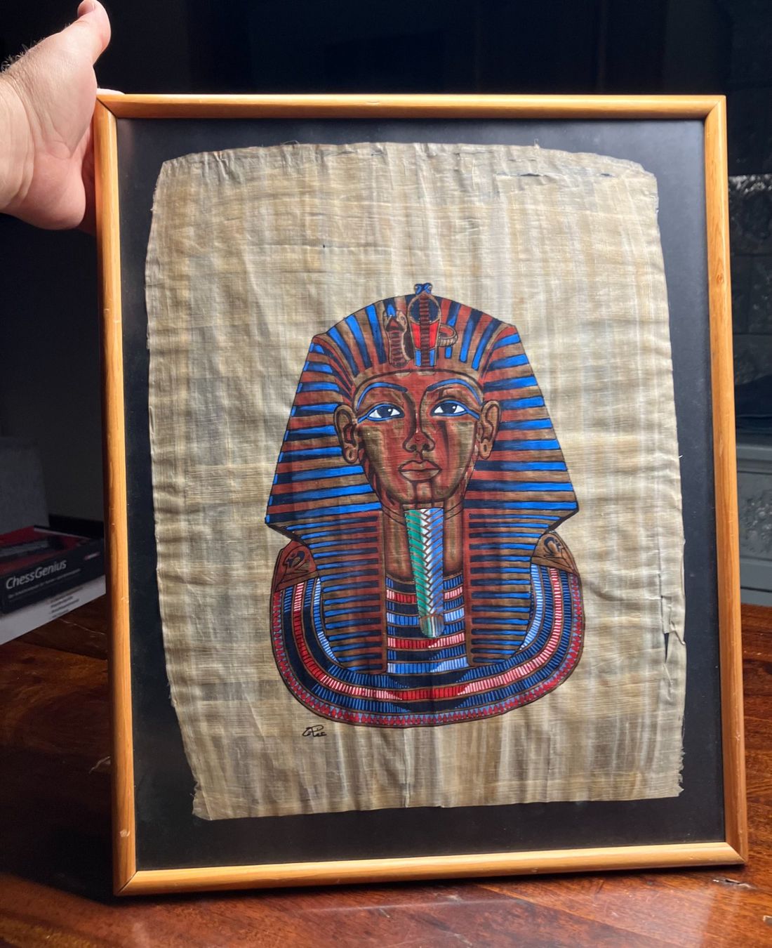 Foto & Immagini: Tutanchamun Bild auf Papyrus, eingerahmt – Usato da Möriken AG venduto da Ur_freak