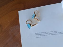 Pomellato boucles d'oreilles Nudo classic Topaze azur