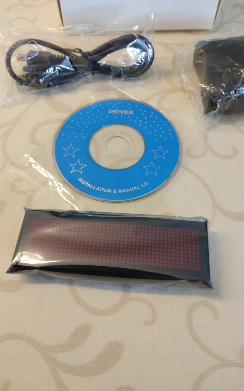 Componenti elettronici: LED Laufschrift Anzeige, programmierbar, Neu & Original! – Nuovo e nell'imballaggio originale da Zunzgen venduto da flockahug