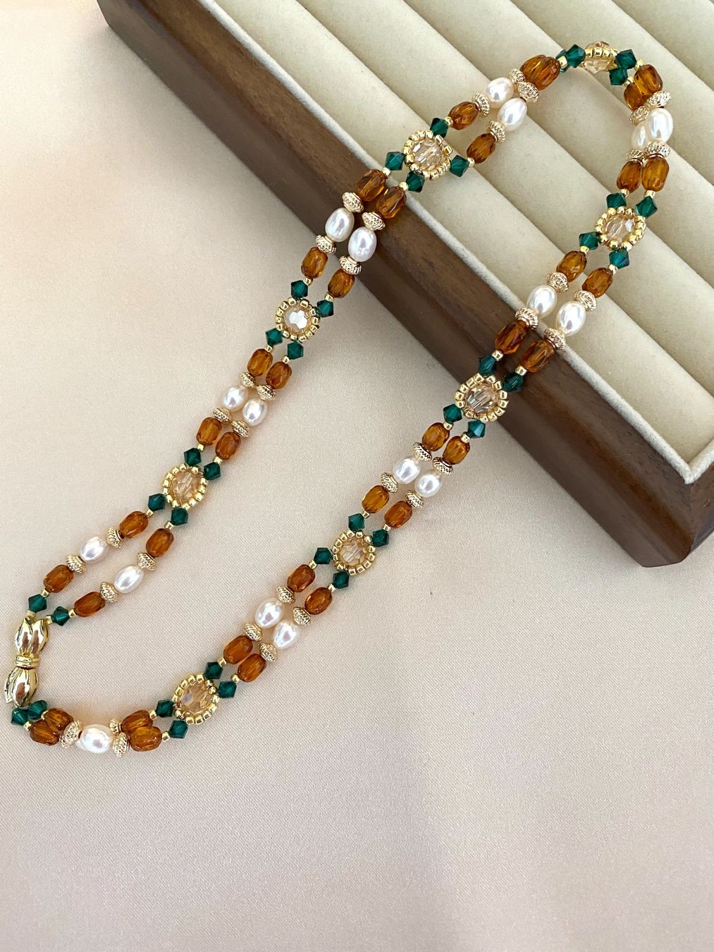 Catenine: Süsswasserperlen/Perlen Kette Chocker echte – Nuovo e nell'imballaggio originale da Sarnen venduto da Yingsperlen4 1