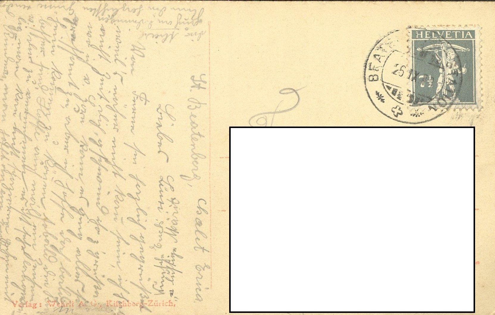 Cartoline postali: Beatenberg - Schreckhorn, Eiger, Mönch und Jungfrau – Usato da Gwatt (Thun) venduto da seeblick98 1