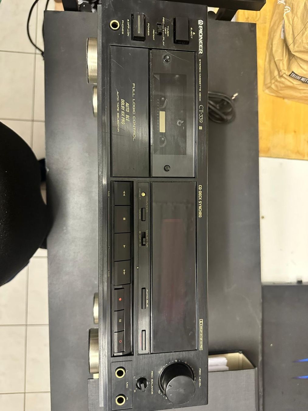 Musicassette: PIONEER CT-339 STEREO CASSETTE DECK – Usato da Thörishaus venduto da zimtfein 1