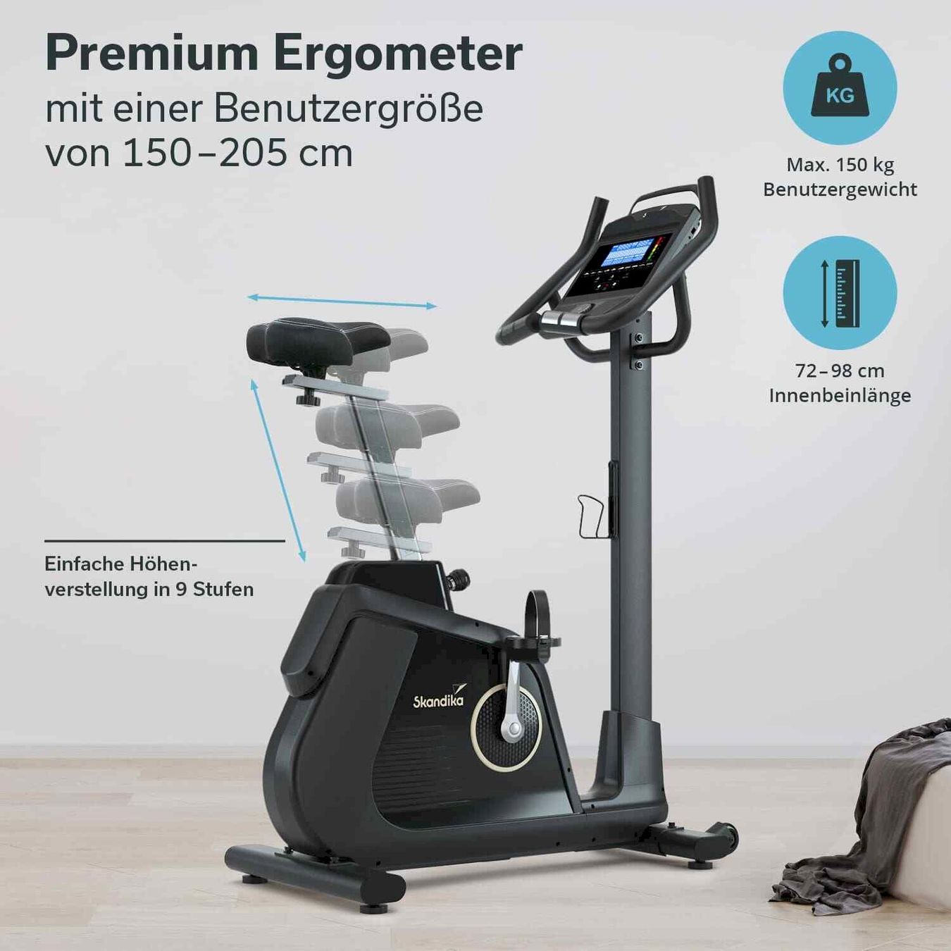 Vélos d'appartement: Skandika Cykling P14 Ergometer – Neuf avec emballage d'origine à Bottighofen par zaap 5
