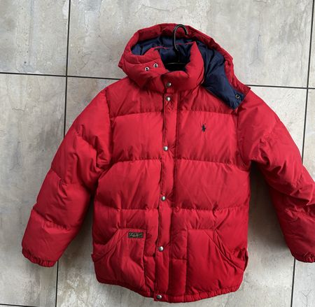 Doudoune Ralph Lauren rouge, taille L (14-16 ans), hiver