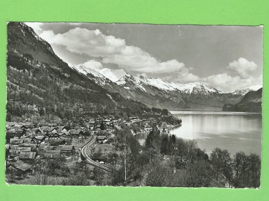 Ansichtskarten: Ringgenberg, Brienzersee mit Brienzer-Rothornkette – Gebraucht aus Zürich von t24_de