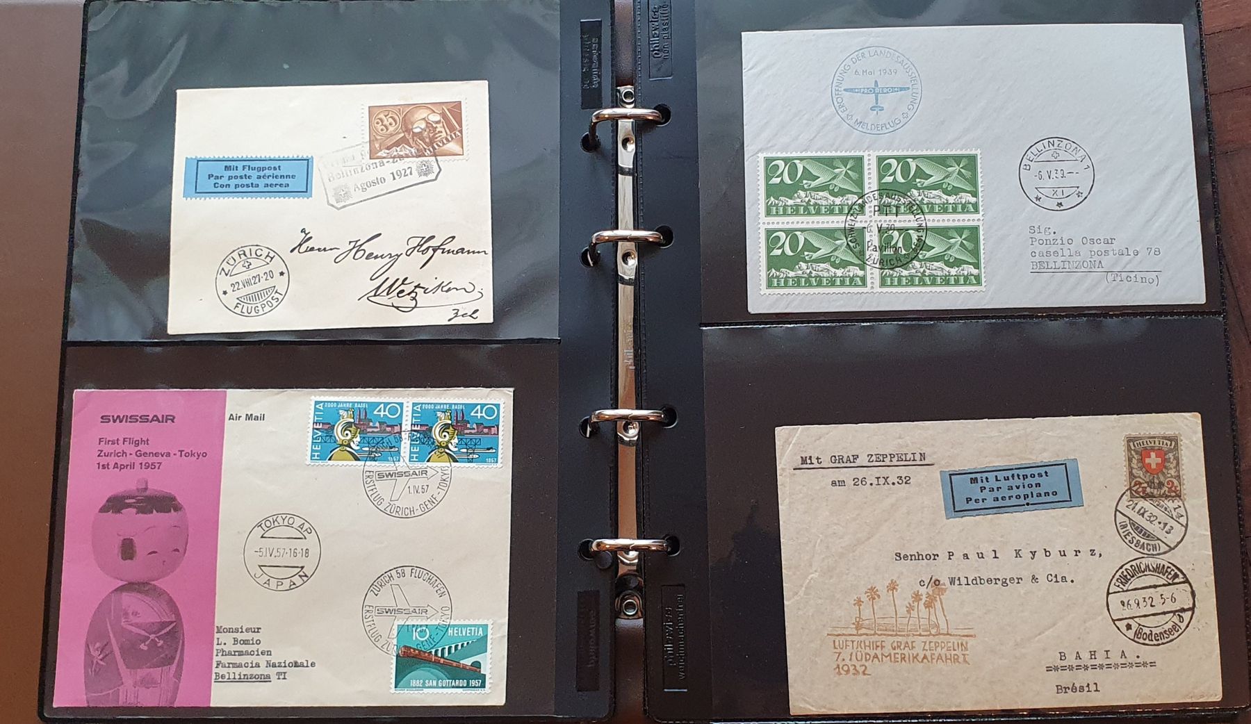 Tutti i francobolli: Album mit Flugpost Briefe und Karten – Usato da Kreuzlingen venduto da Rschweiz1 2