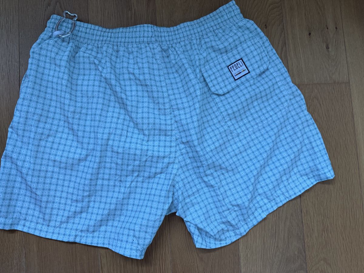 Costumi da bagno: FEDELI Herren Badehose Microfiber Check Grösse XL – Usato da Oberwil b. Zug venduto da hallihallo12 1