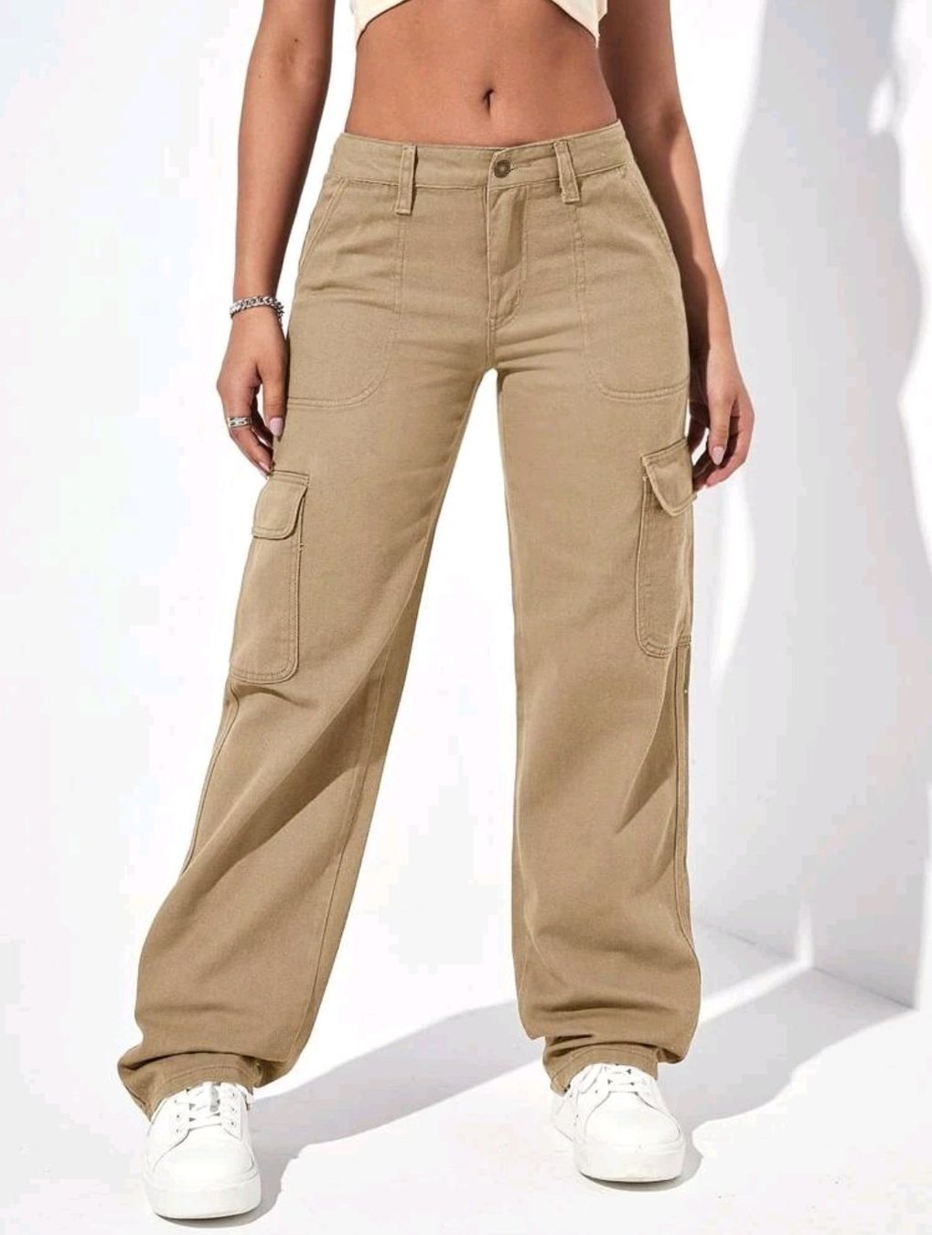 Jeans: Cargo Jeans Gr. XS grün oder beige (VERSAND möglich) – Neu und originalverpackt aus St.Peterzell von the2ndchance 5