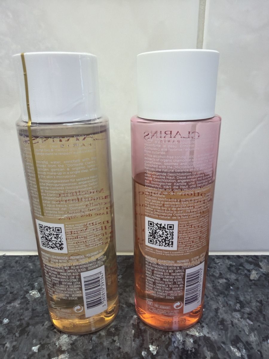 Clarins Cura del viso: Clarins Cleansing Micellar Water & Toning Lotion  – Nuovo (secondo la descrizione) da Belp venduto da sabadesign 1