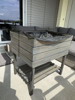 Hochbeet aus Holz mit Einlage neuwertig