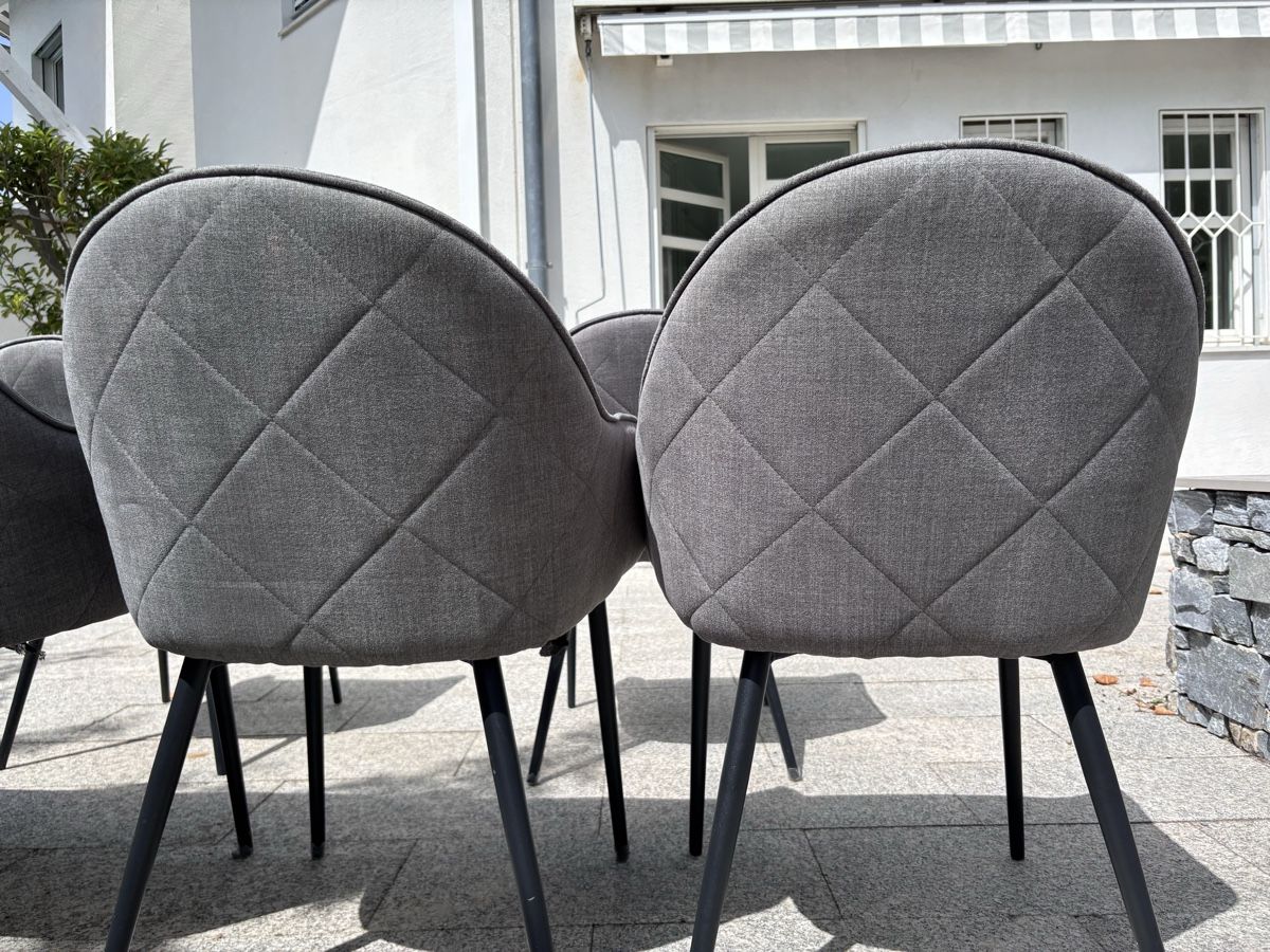 Sedie: Six dining chairs grey fabric  – Usato da Kilchberg ZH venduto da ala_26pl 2
