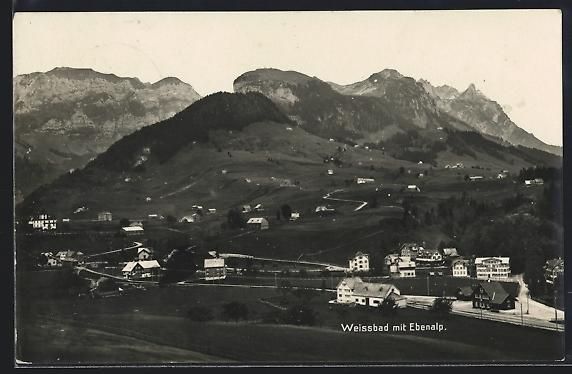 Ansichtskarten: Weissbad /Ebenalp, Teilansicht eines Ort – Gebraucht aus Berlin von bartko-reher