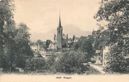 Weggis (LU) Panorama Kirche
