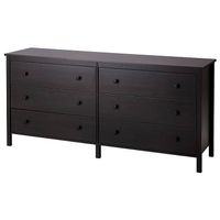 IKEA KOPPANG cassettiera 6 cassetti marrone-nero 172x83 cm