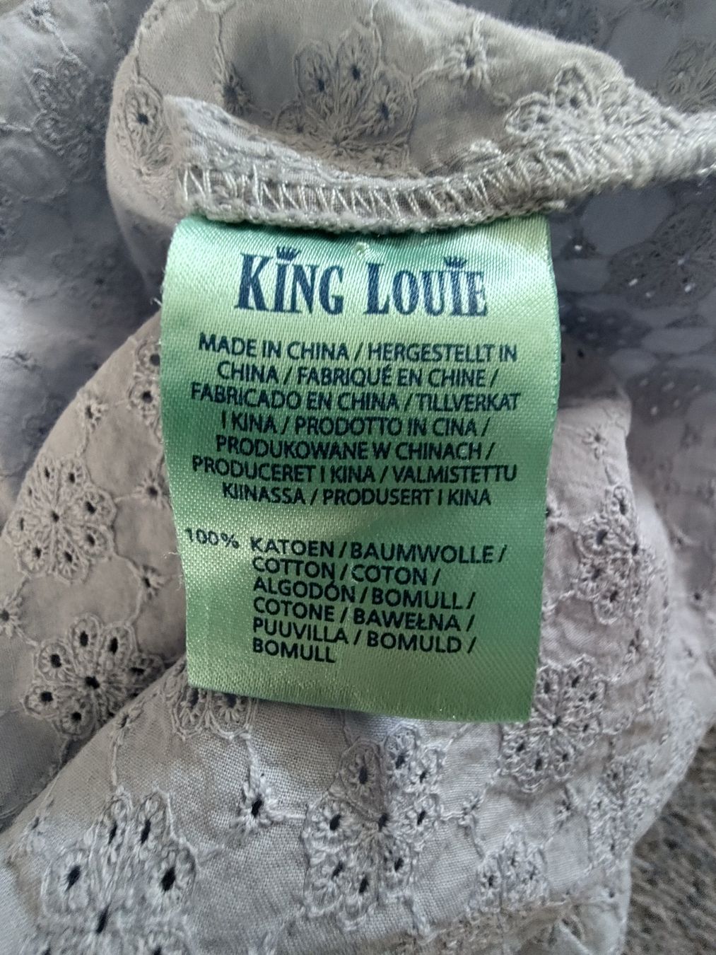 King Louie Camicette: King Louie Bluse hellblau Gr. 36 – Usato da Arbon venduto da Franca1979 4