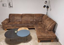 Sofa 215x288 braun mit Boxspring-Polster