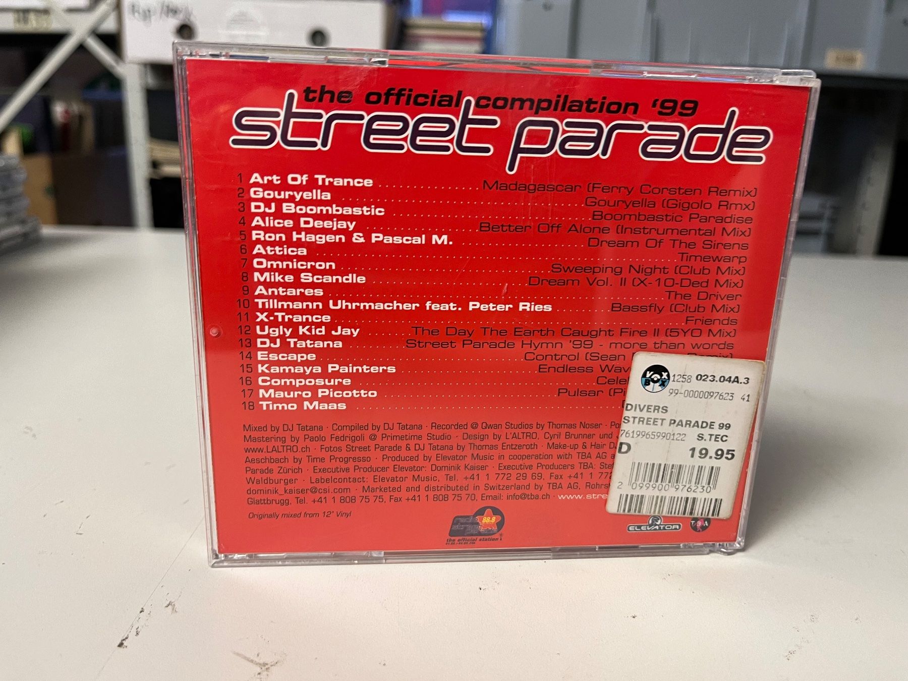 CDs: DJ Tatana - Street Parade '99 - HI21B – Gebraucht aus Küsnacht ZH von swisssales.net 1