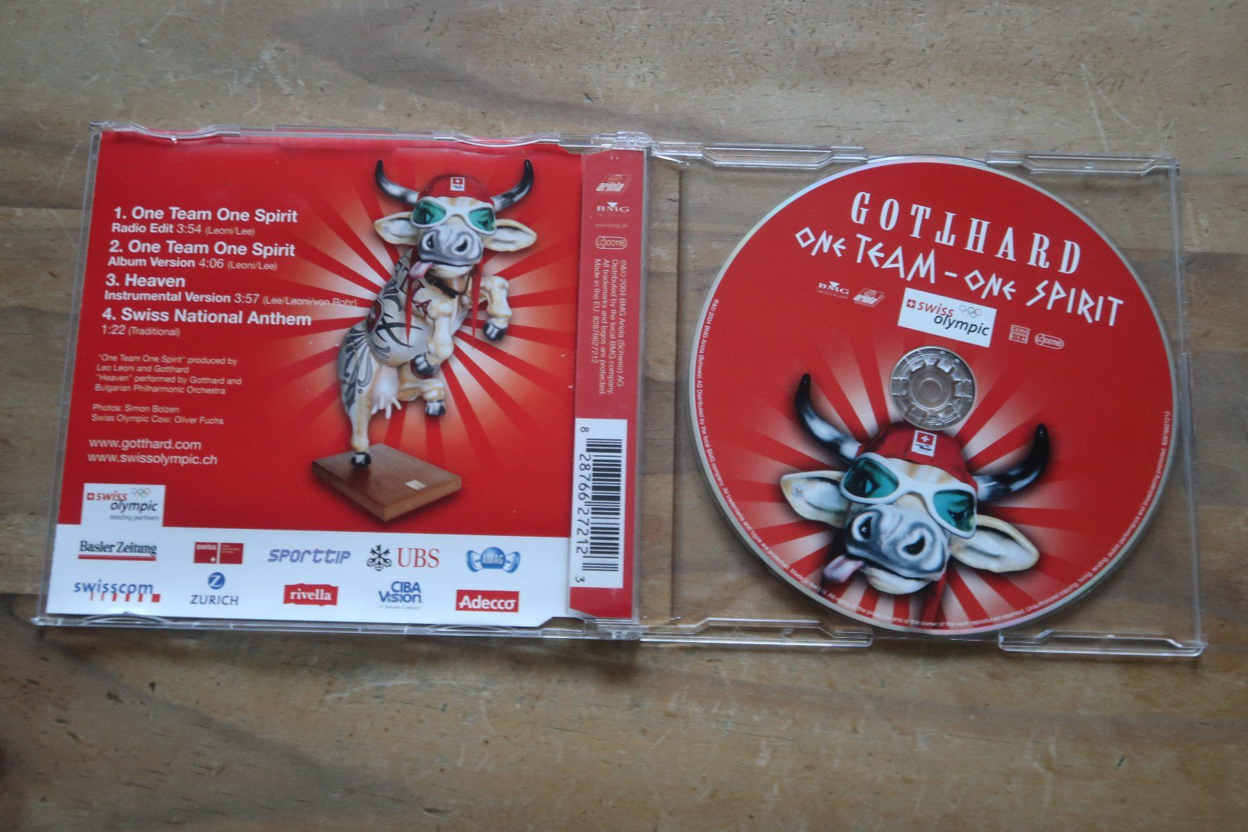 CD: GOTTHARD - ONE TEAM - ONE SPIRIT - CD MAXI-SINGLE – Usato da Basel venduto da Patiscat 2