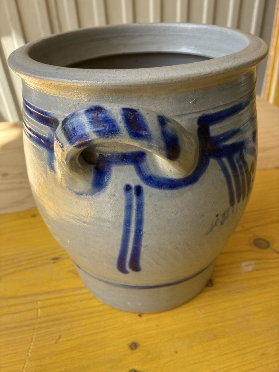 Vasi & Recipienti: Pot en grès 5L, vintage, décor floral bleu, style rustique – Usato da Lully FR venduto da myr_pzt8 6
