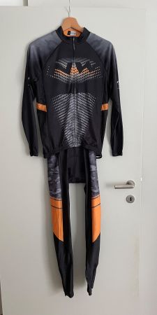 Velo Winter Langarm Trikot & Lang Trägerhosen (Northwave) S