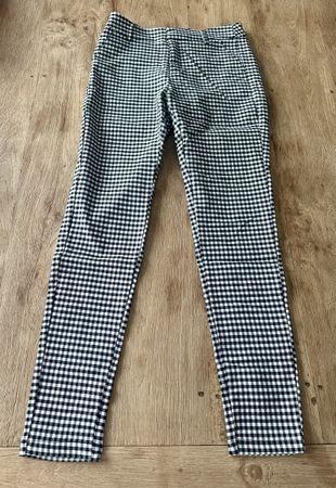 LOAVIES Stoffhose Gr. XS schwarz/weiss kariert