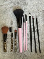 Schminkpinsel Set Leo-Look & Pink, 7-teilig, 1x gebraucht