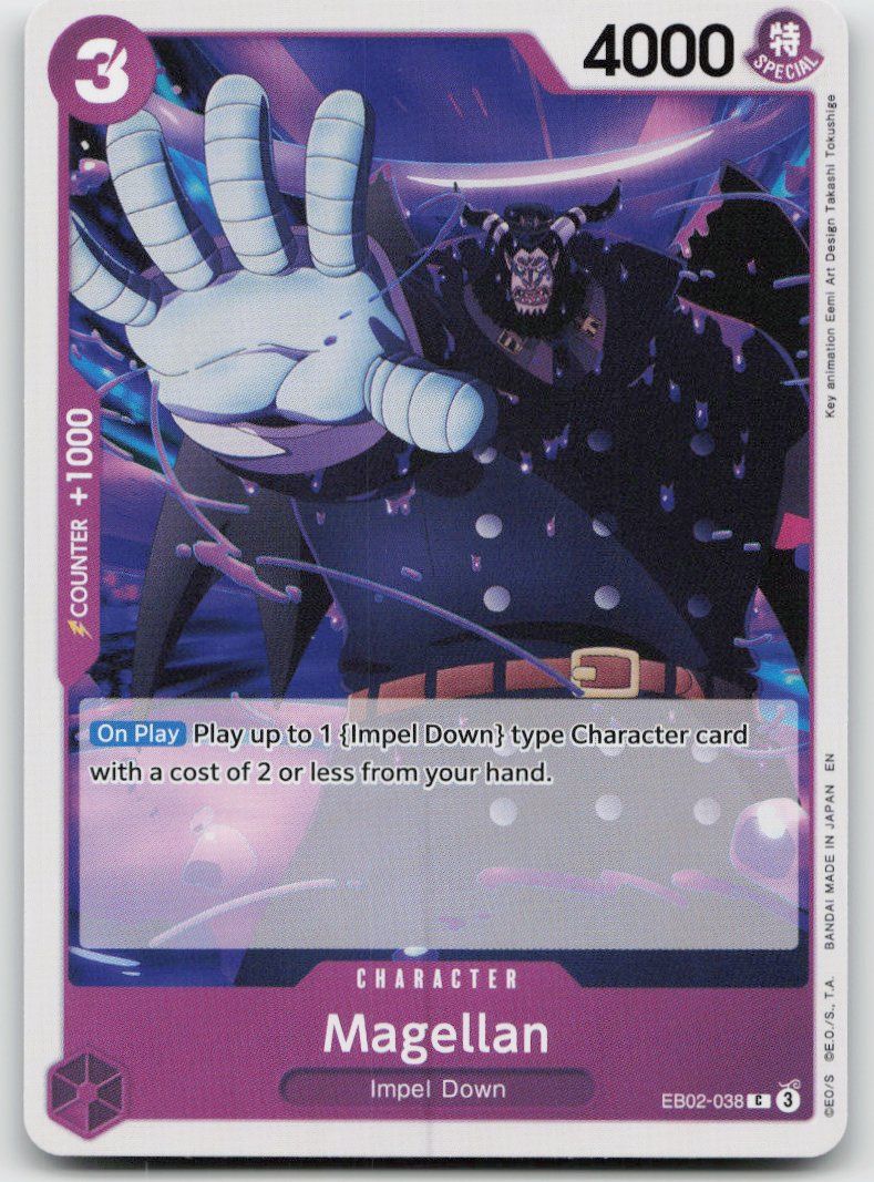 Bandai Carte collezionabili: One Piece Magellan EB02-038 C – Usato da Lugano venduto da VlaseCard