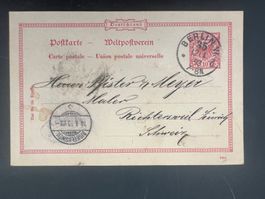Postkartet 1893 Berlin nach CH  (V897)