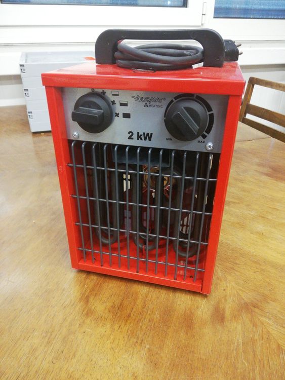 Ventilateur De Chantier Chauffant électrique BTEC 22 KW - 2 Niveaux, 32A, Orange, Pour Intérieur