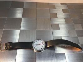 KLASSISCHE ARMBANDUHR SBB CFF FFS ECHT LEDER