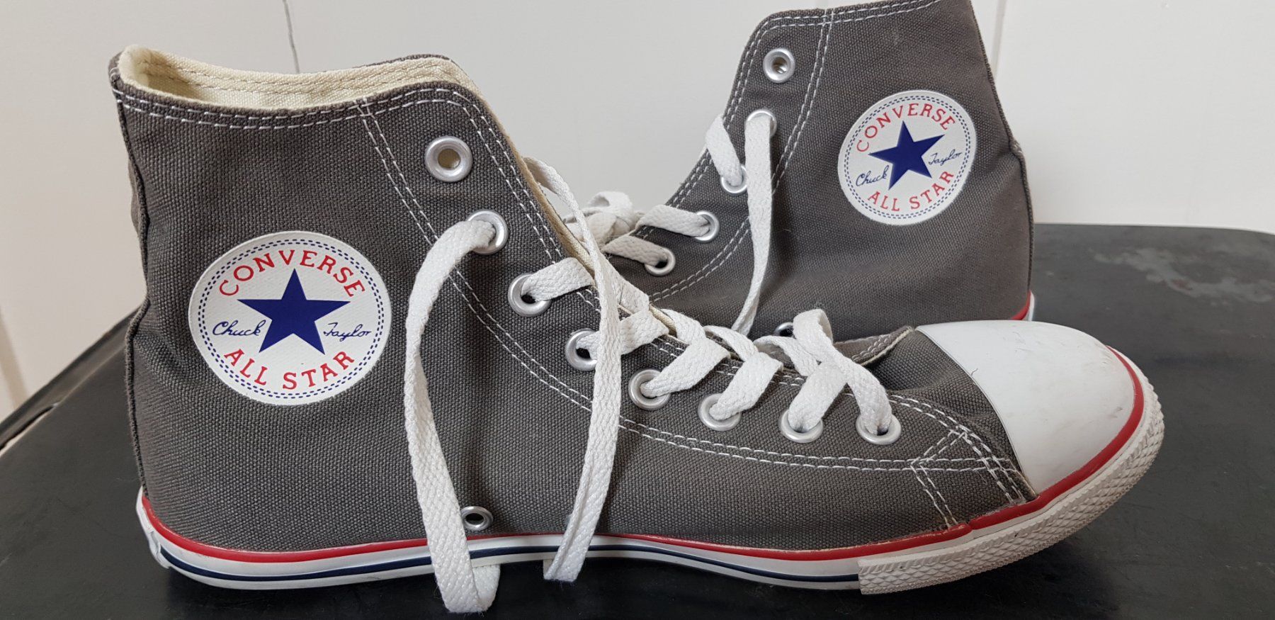Converse Scarpe da uomo: Converse all star, olive, Neu, Gr. 42 – Nuovo (secondo la descrizione) da Uster venduto da Astral 1