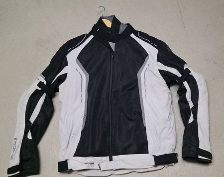 Modeka Khao Air Motorrad Sommerjacke Schwarz/weiss Gr. 2XL