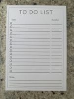 Bloc-notes To Do List neuf, 10.4 x 14.7 cm