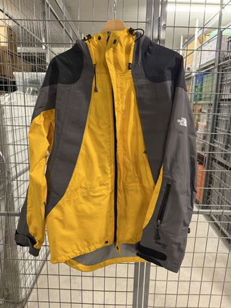 The North Face Gore-Tex Jacke, Grösse M, gelb/grau