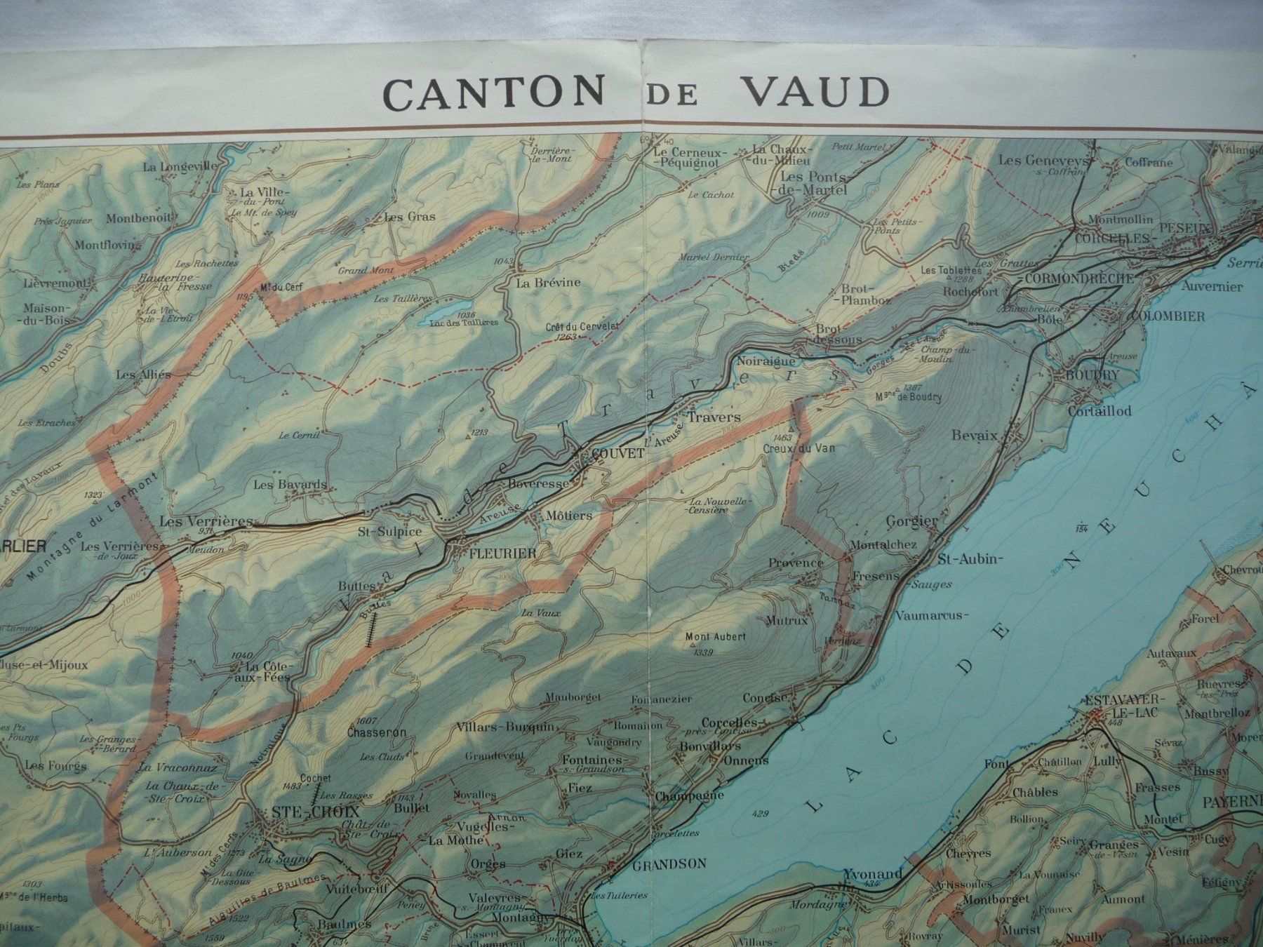 Cartine & Atlanti: Carte du Canton de Vaud - Vintage – Usato da Bussigny venduto da Zabeth1030 6