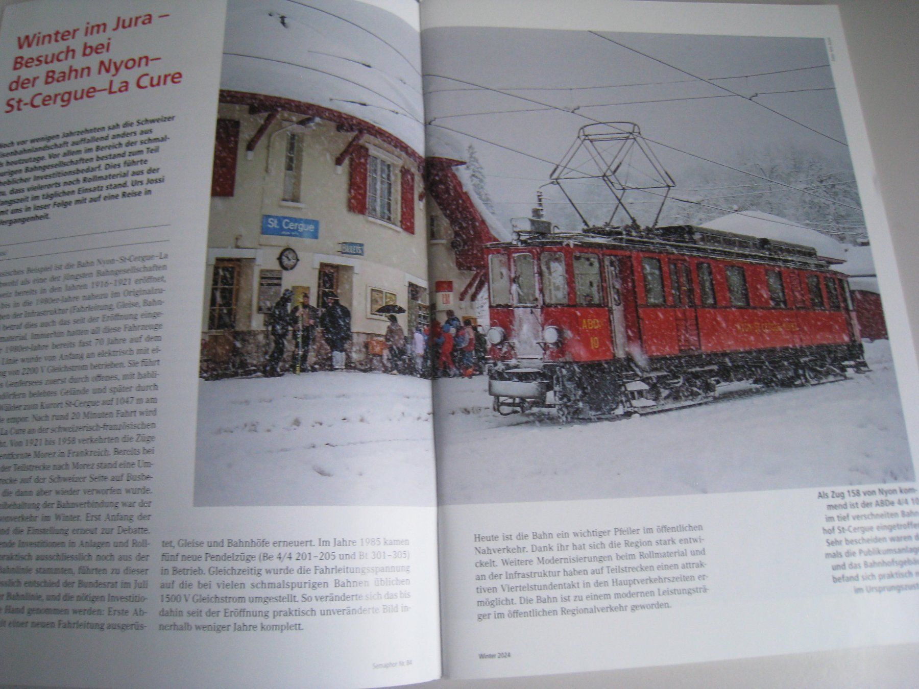 Revues & Magazines: Semaphor Ausgabe Winter 2024, Nummer 84 – D'occasion à Buchs ZH par swiss-train 2