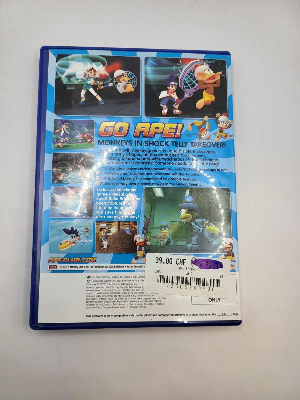 Giochi: Ape Escape 3 Playstation 2  – Usato da Lausanne venduto da CashngoLausanne 1