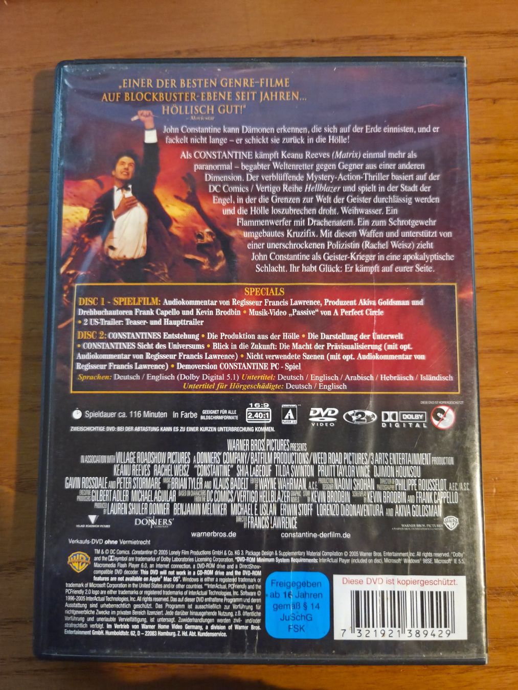 Tutti i DVDs: Constantine | Keanu Reeves | Rachel Weisz | 2-Disc Edition D – Usato da Aldesago venduto da lusuardi 1