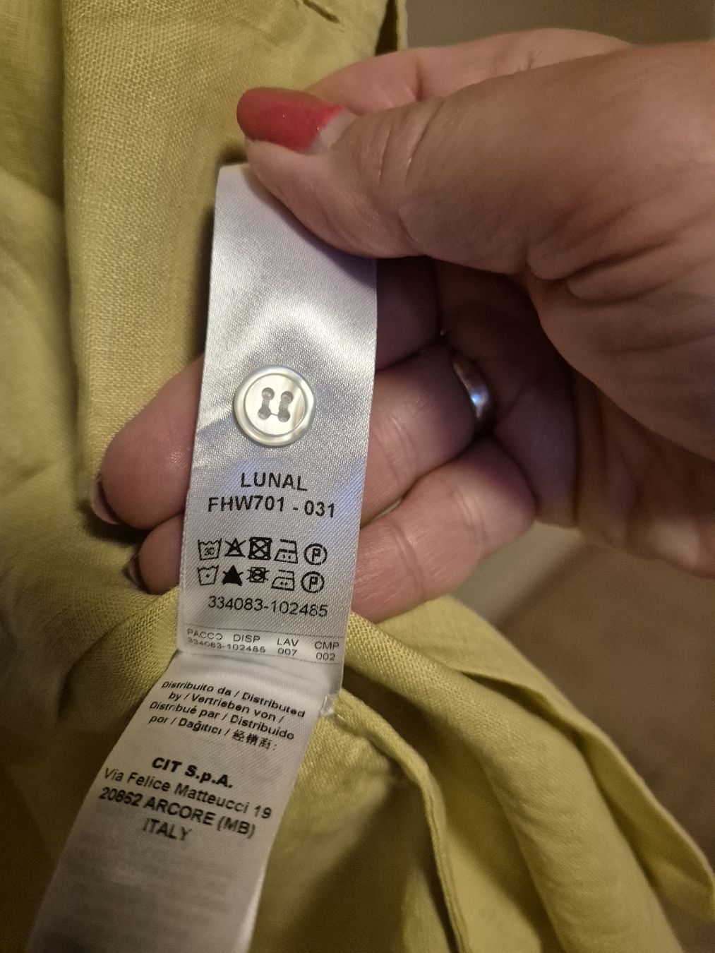 Robert Friedman Vestiti: Robert Friedman Hemdblusekleid Gelb/Limette Leinen Grösse L, – Nuovo (secondo la descrizione) da Herrliberg venduto da SELENONAUTKA 6