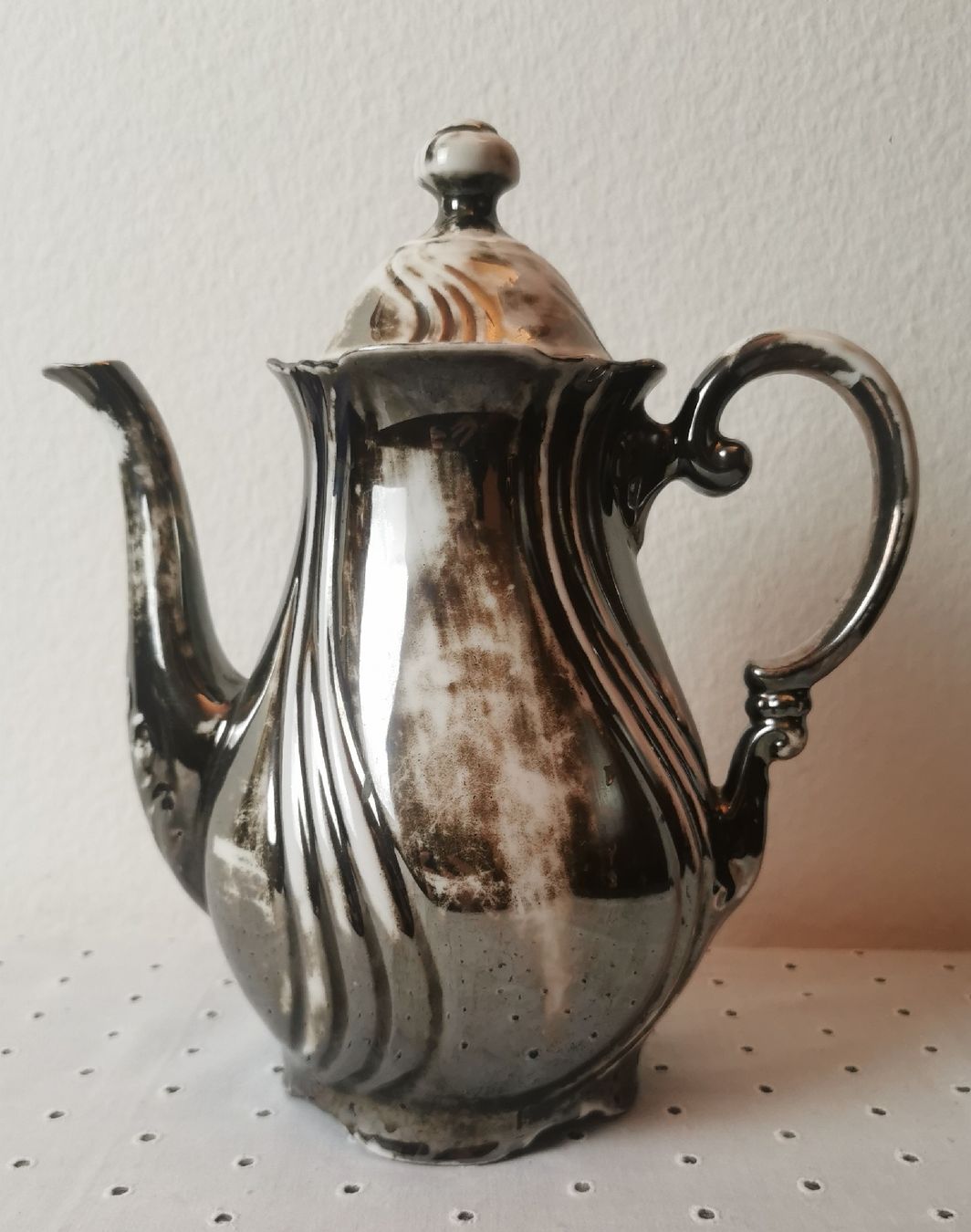 Set di piatti: 2 tlg. versilbertes Kaffee-Set Wächtersbach, Bavaria – Usato da Bülach venduto da wynja 1