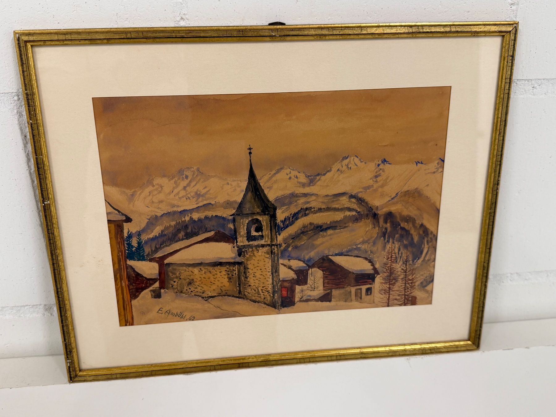 Gemälde: E. Ambühl 1962 Original Gemälde – Gebraucht aus Basel von PAUL_ART 2