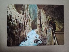 AK Grindelwald Bern Partie belebt Gletscherschlucht