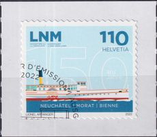 2022, Nr.1917 (Schifffahrt) mit Ersttags-Eck-Stempel.