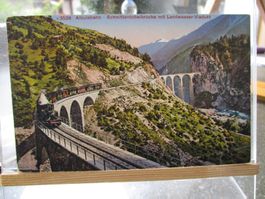 Albula Bahn Dampf Lok Landwasser Schmittner Feldpost    1