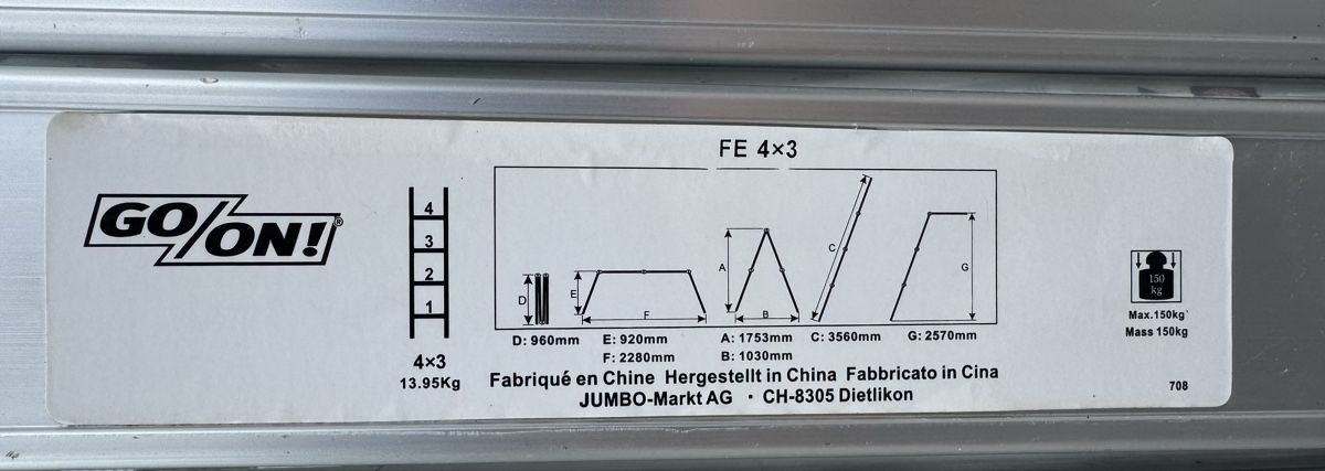 Echelles: Aluleiter - klappbar – D'occasion à Oberhasli par kines69 1