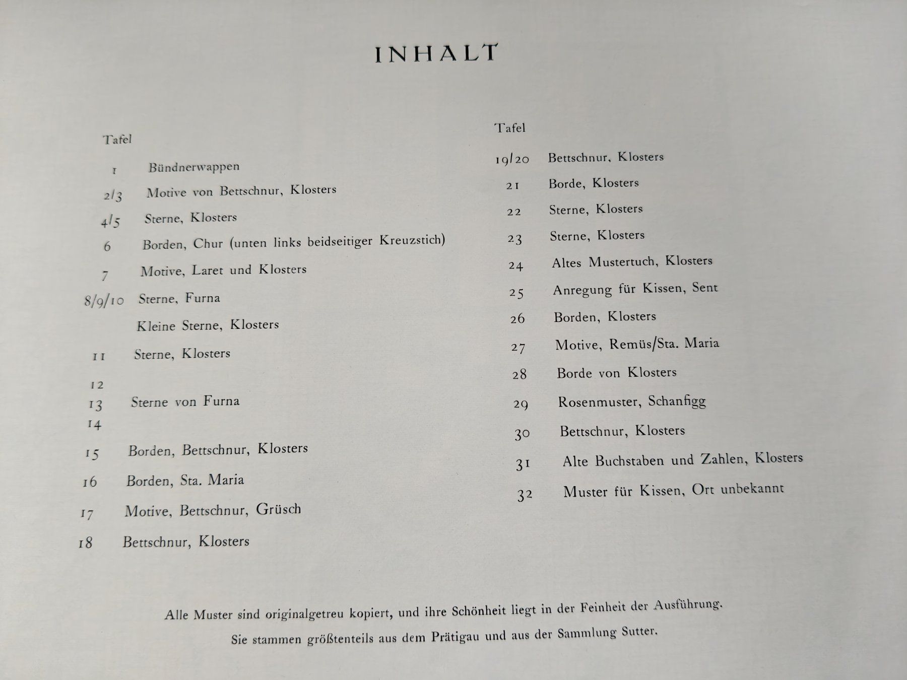 Libri: Alte Bünder Kreustichmuster - Band 1 / Buff-Müller, Kloster – Usato da Muttenz venduto da Negnuja 2