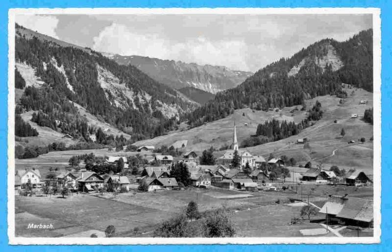 Ansichtskarten: Marbach 1950 – Gebraucht aus Opfikon von Prophila