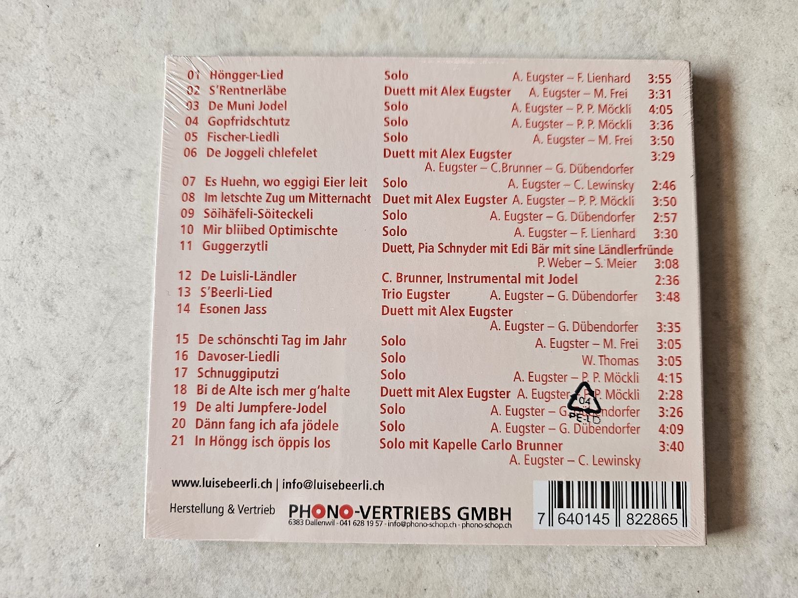 CD: Luise Beerli  -  Mini Lieder  /  Fabrikneu – Nuovo e nell'imballaggio originale da Schneisingen venduto da backstore24 1