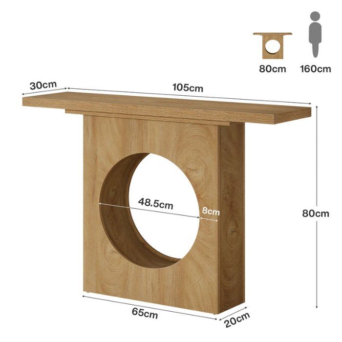 Tavoli: Konsolentisch 105cm Modern Rund Design – Nuovo e nell'imballaggio originale da Gretzenbach venduto da Genfi-Shop 1