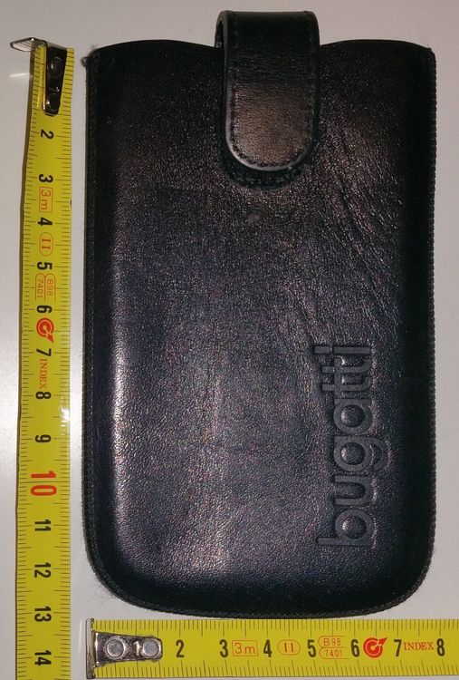 Étui Universel En Cuir Noir Horizontal Pour Téléphone Sagem MY215X / MY220V / MY220X